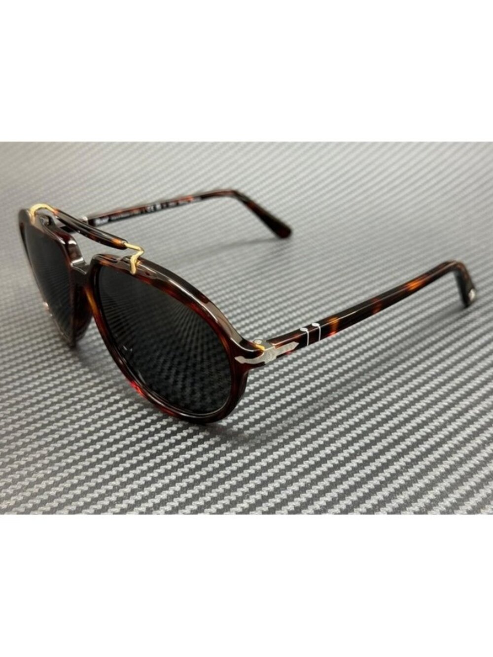 New Persol Men Havana Brown Sunglasses 57-13-140
